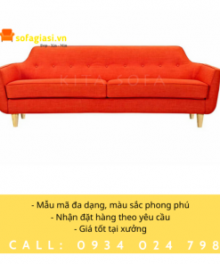 ghế sofa băng màu cam