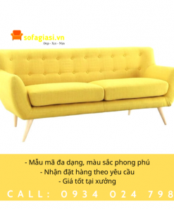 ghế sofa băng màu vàng
