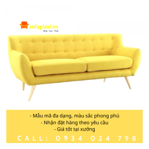 ghế sofa băng màu vàng